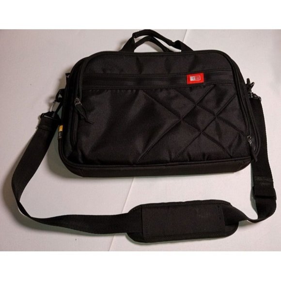 Case Logic Black Sling/Shoulder Bag Laptop Case 16" x 11" x‎ 2" - Picture 1 of 7